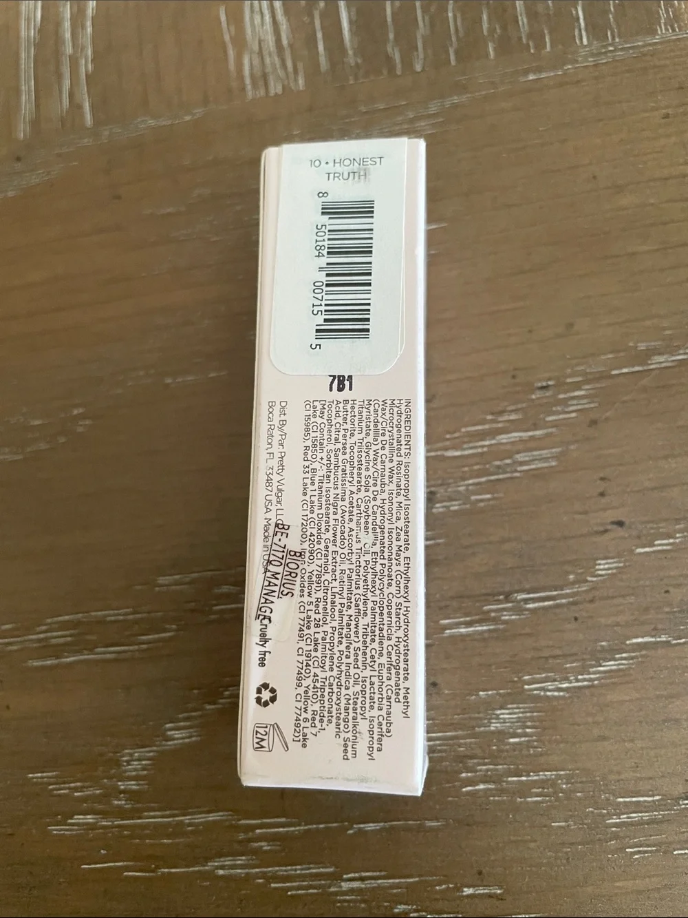 NIB Pretty Vulgar Lipstick - Honest Truth